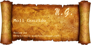 Moll Gusztáv névjegykártya